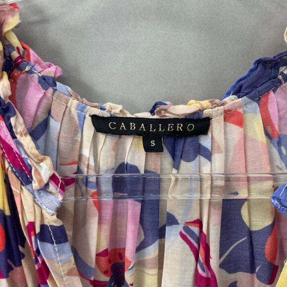 B27 Caballero Anthropologie Dress Womens Small Floral Swiftie Rory Gilmore Style - Picture 4 of 4